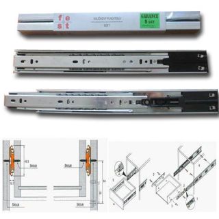 Kuličkový plnovýsuv X-FEST s dotahem SOFT 300mm Zinek