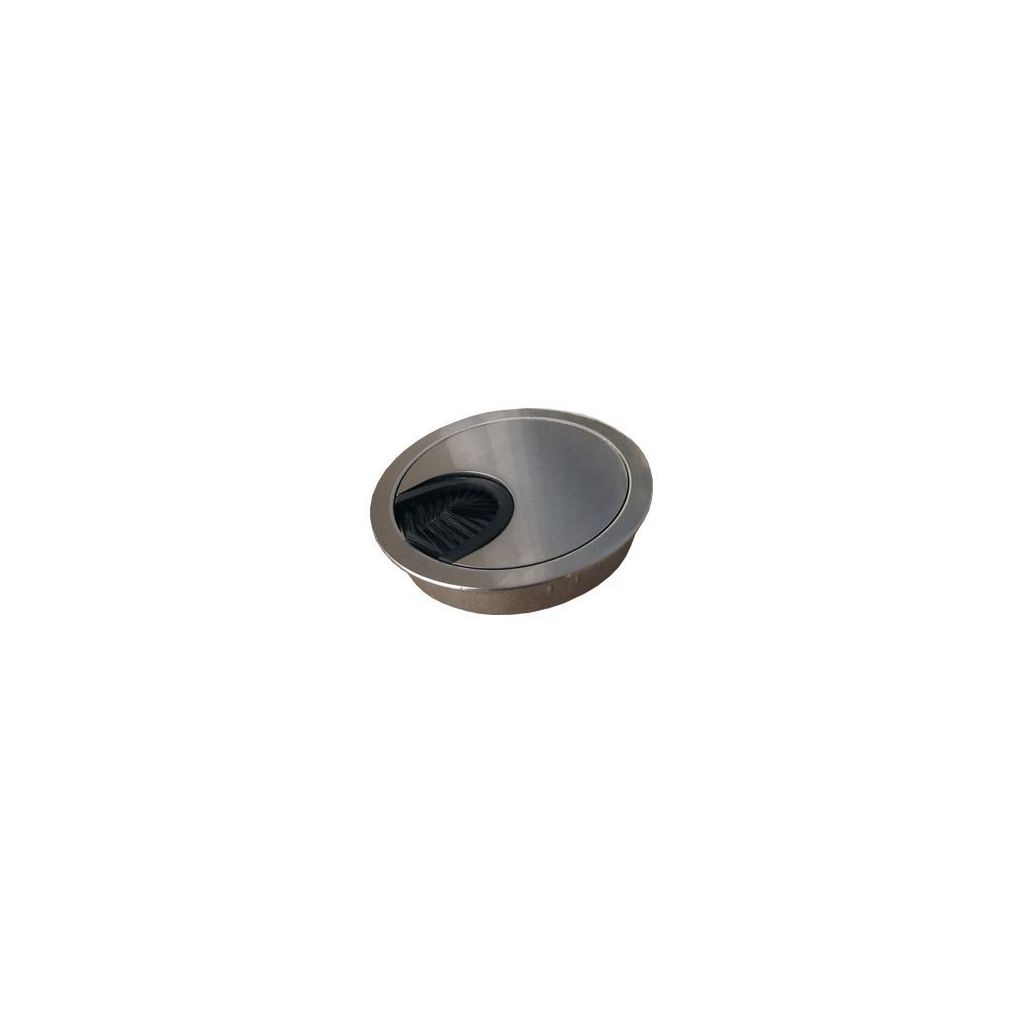 Průchodka kabelů průměr 60mm Nikl kartáč