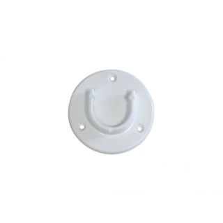 Skříňová růžice půlená JESAN plast Bílá