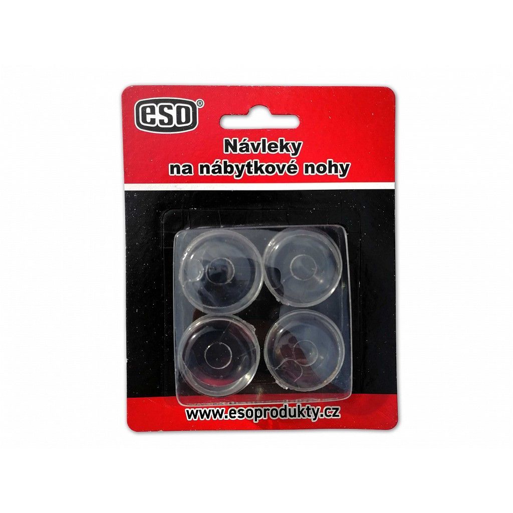 Gumové návleky na stůl či židle pr.20/20mm Transparent (sada 4 ks)