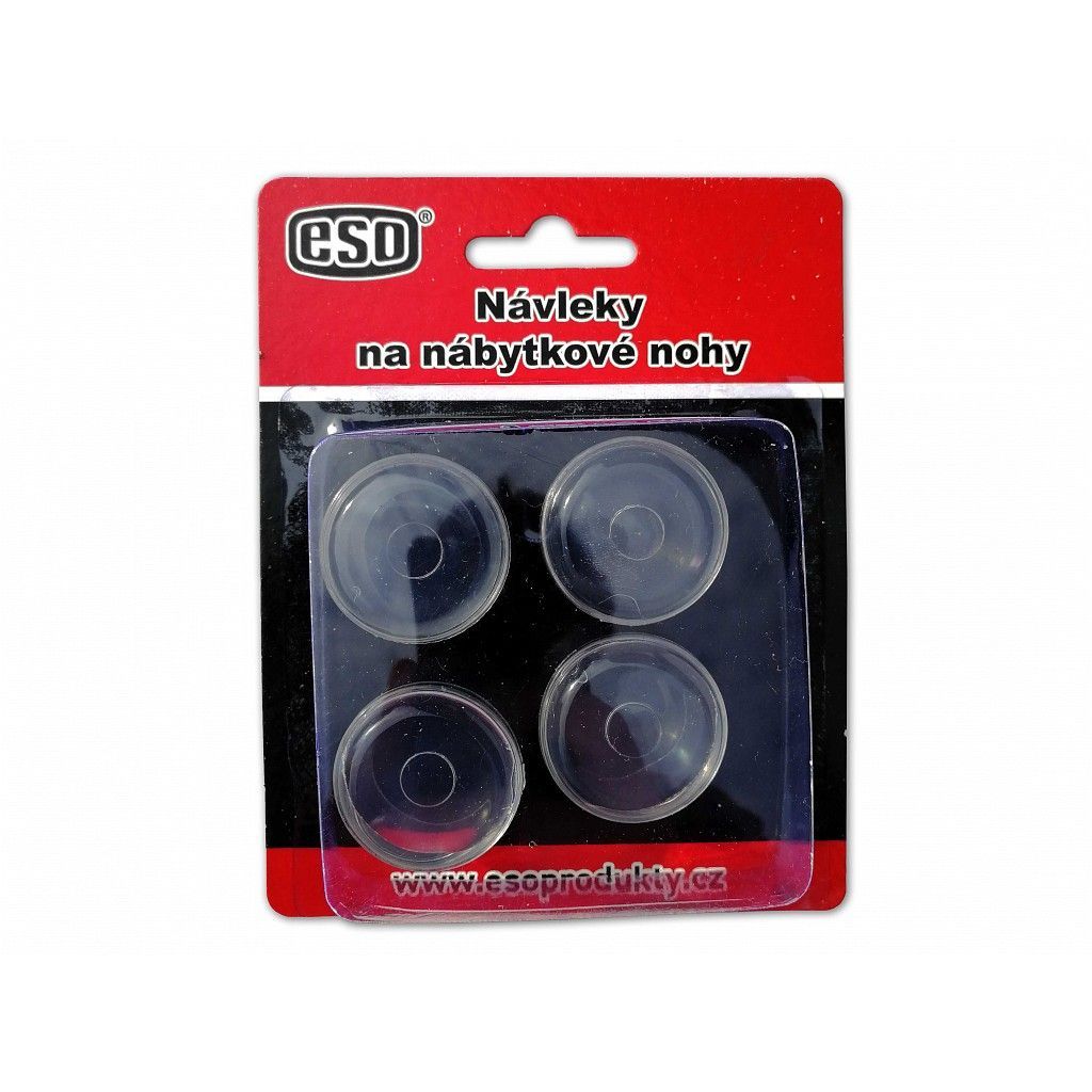 Gumové návleky na stůl či židle pr.22/20mm Transparent (sada 4 ks)