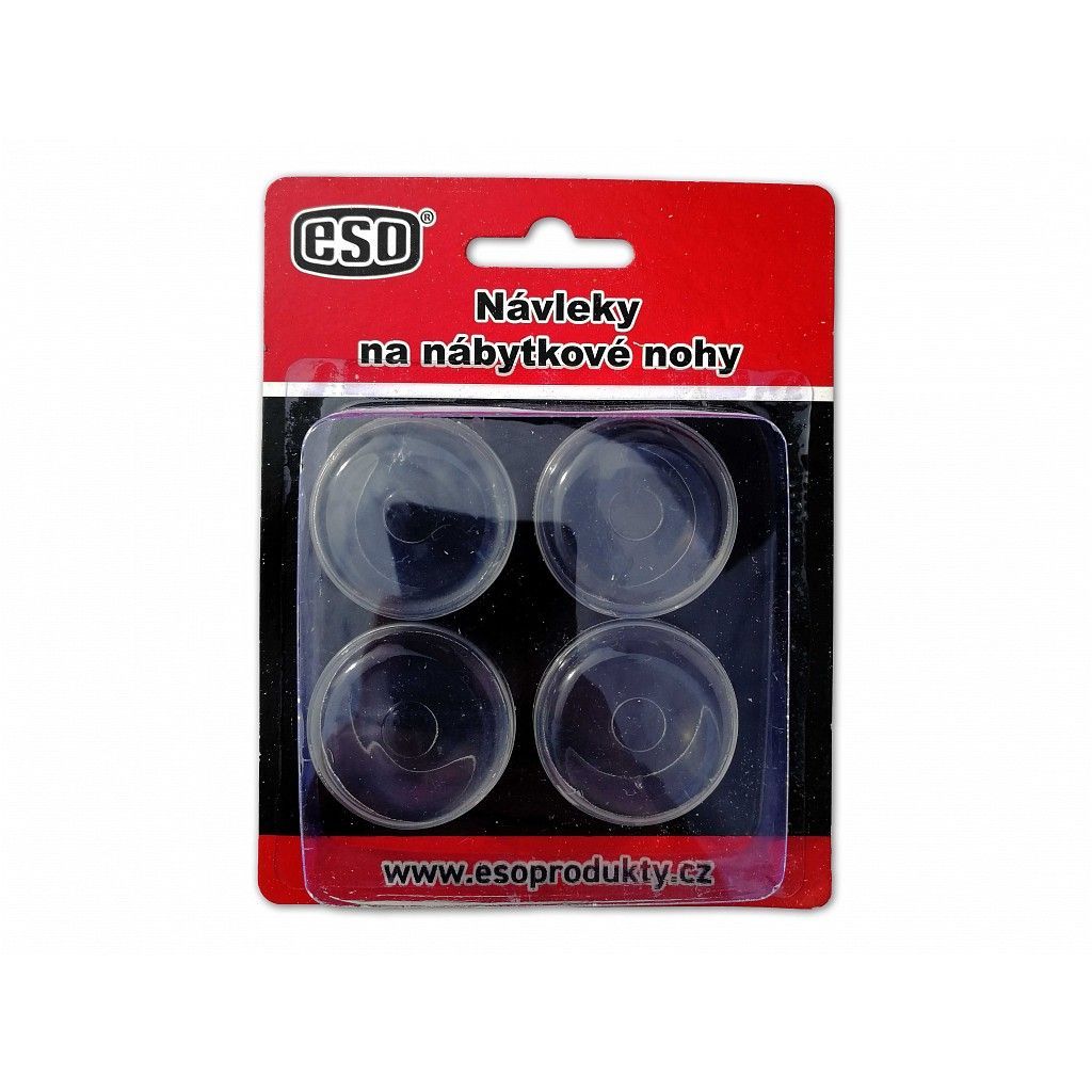 Gumové návleky na stůl či židle pr.28/20mm Transparent (sada 4 ks)