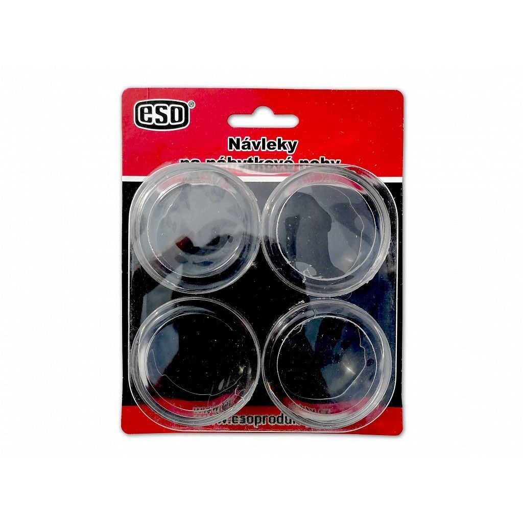 Gumové návleky na stůl či židle pr.38/20mm Transparent (sada 4  ks)