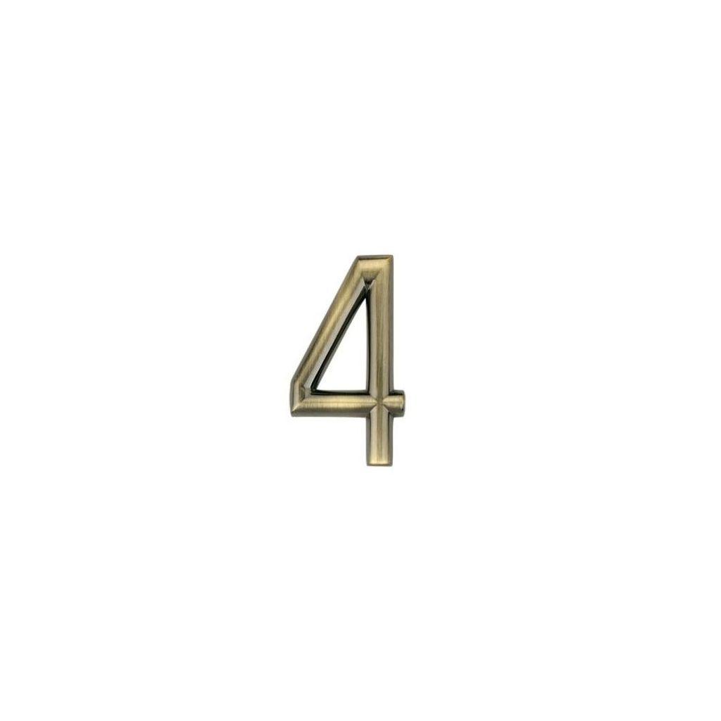 Číslice 4 NZ 75mm Bronz