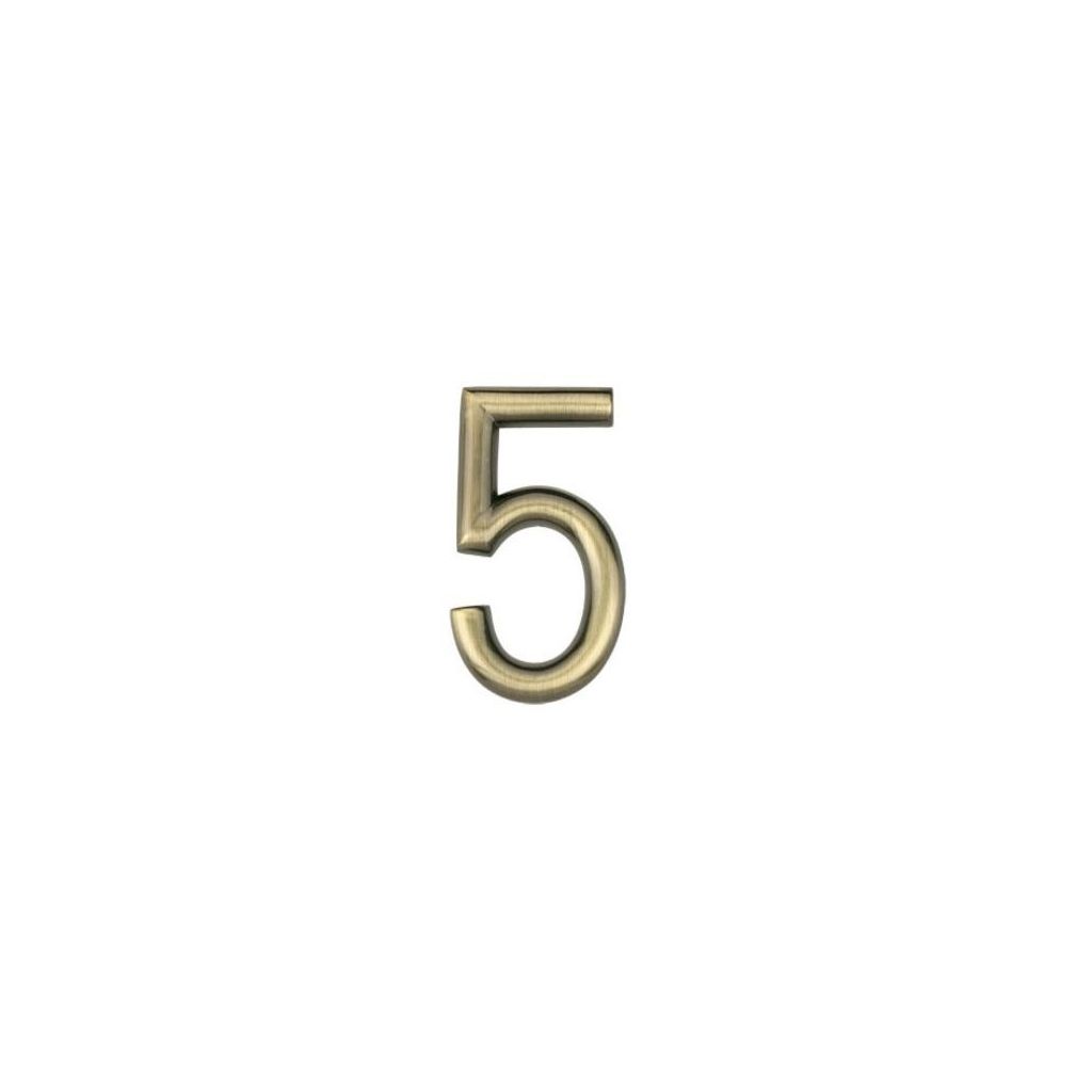 Číslice 5 NZ 75mm Bronz