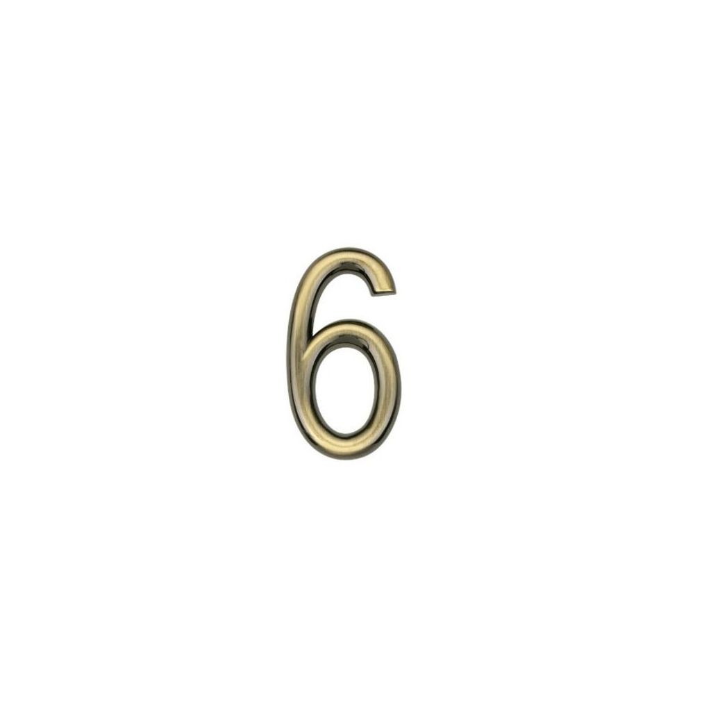 Číslice 6 NZ 75mm Bronz