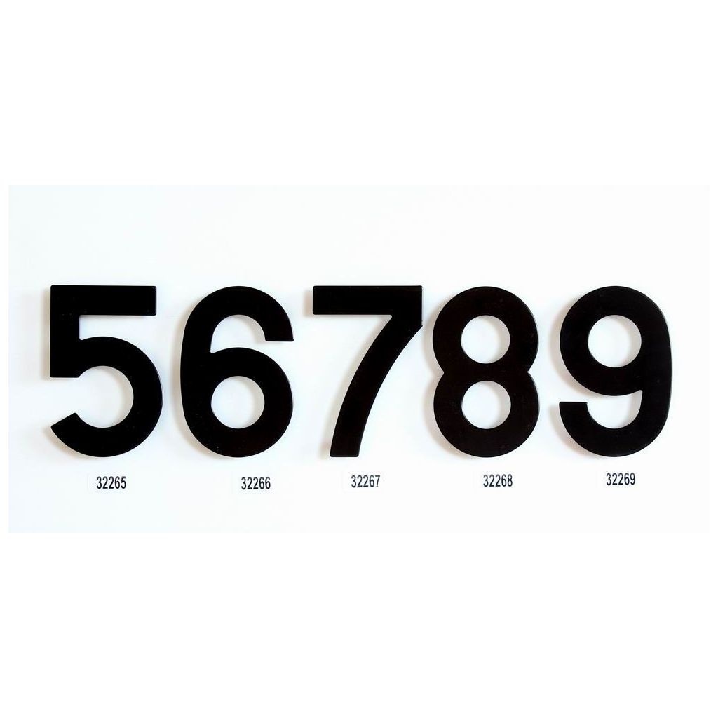Číslice 7 fasádní NT6 152mm Černá mat