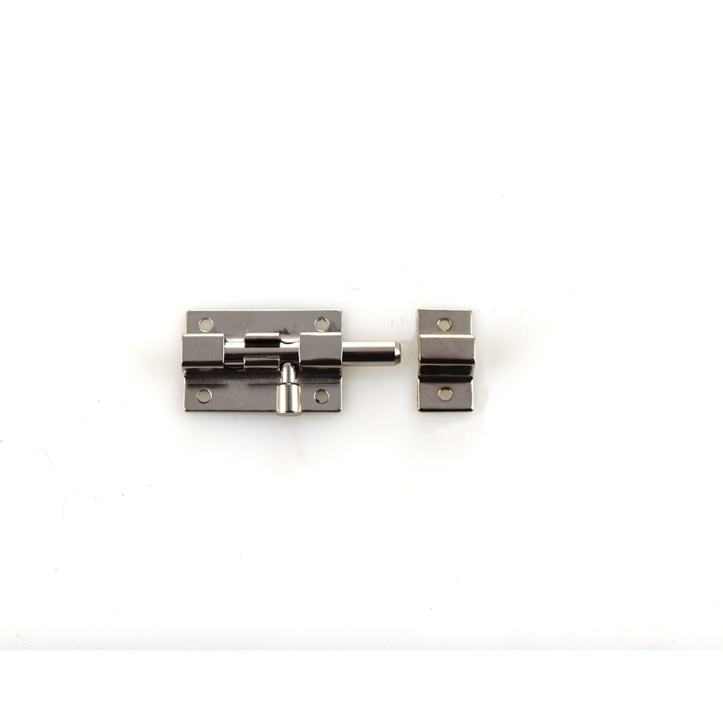 Zástrč hranatá F2-40x32mm Nikl