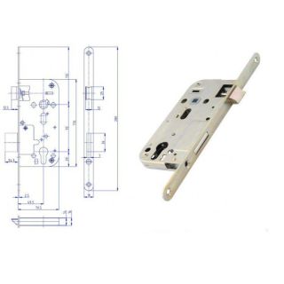 Zadlabací zámek HOBES K 162 (K162) 92/80 dorn 50mm vložkový Zinek