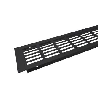 Větrací mřížka 100x250mm eloxovaný hliník Černá matná
