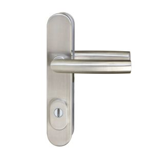 Nerezové bezpečnostní kování RICHTER klika-klika s překrytím vložky R.711.ZB.72.N.TB3