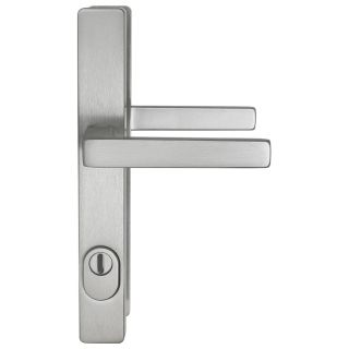 Masivní hliníkové bezpečnostní kování RICHTER R.114.ZA.72.F1.TB3  klika-klika s překrytím vložky