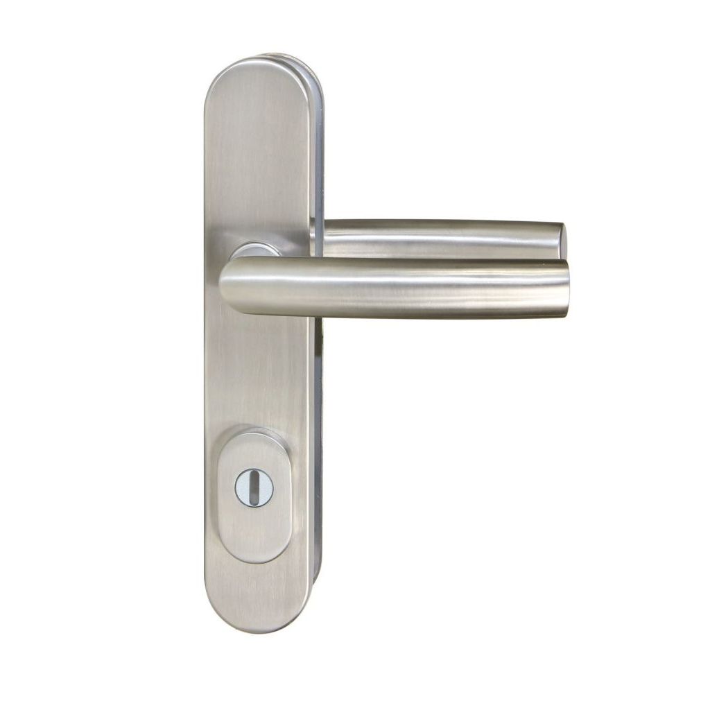 Nerezové bezpečnostní kování RICHTER klika-klika s překrytím vložky R.711.ZB.92.N.TB3