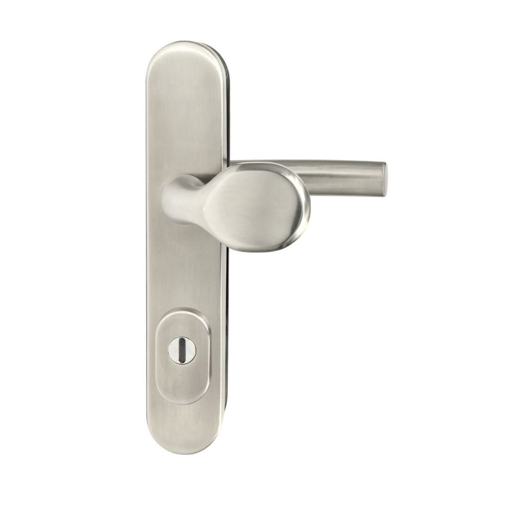 Nerezové bezpečnostní kování RICHTER madlo-klika s překrytím vložky R.701.ZB.72.N.TB3