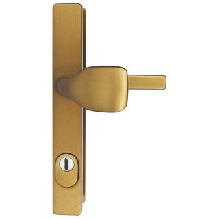 Masivní hliníkové bezpečnostní kování RICHTER R.104.ZA.92.F4.TB3 madlo-klika s překrytím vložky