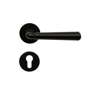 Dveřní kování RICHTER RK.K16.FIRENZE.PZ.CE s vratnou pružinou klik Černá matná