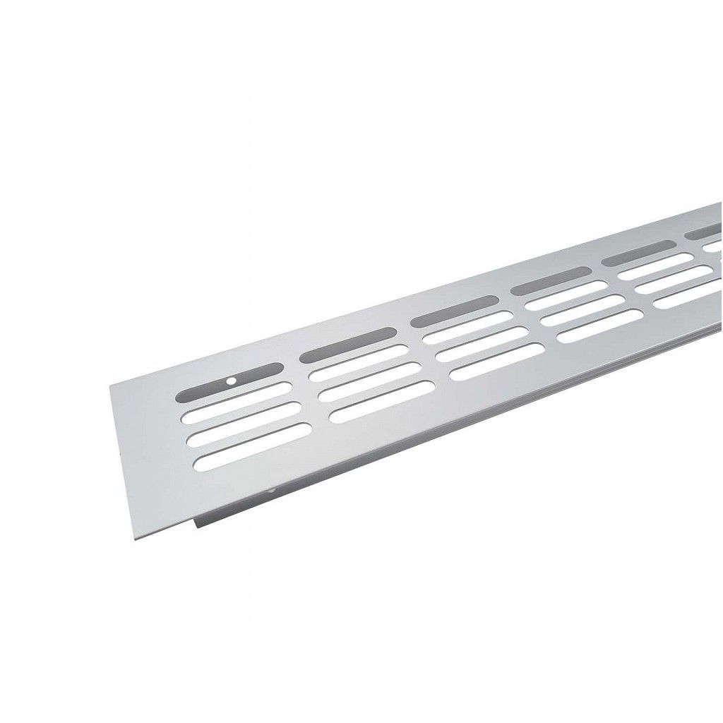 Větrací mřížka 80x250mm hliník Stříbrná